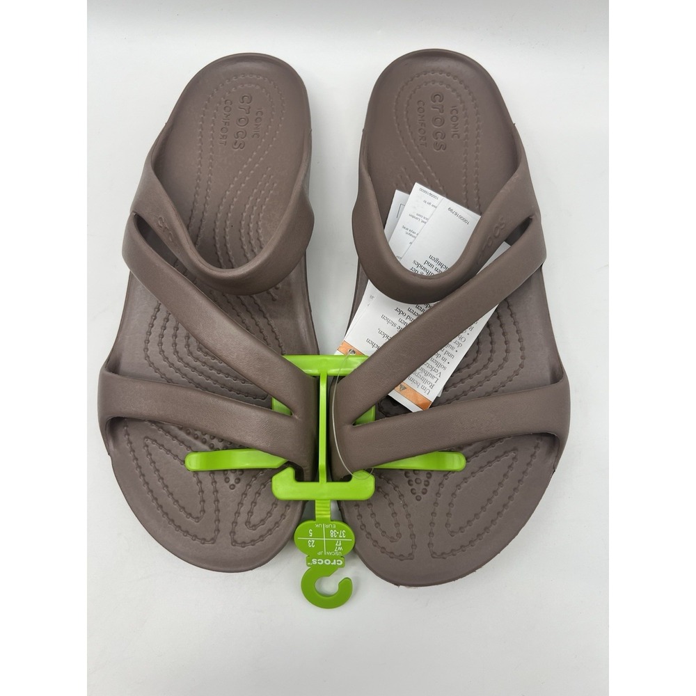 Crocs Women's Kadee II Lightweight Strappy Sandals, Truffle, 7